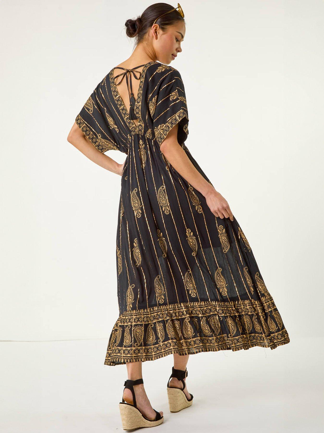roman-petite-foil-print-boho-maxi-dressstillFront