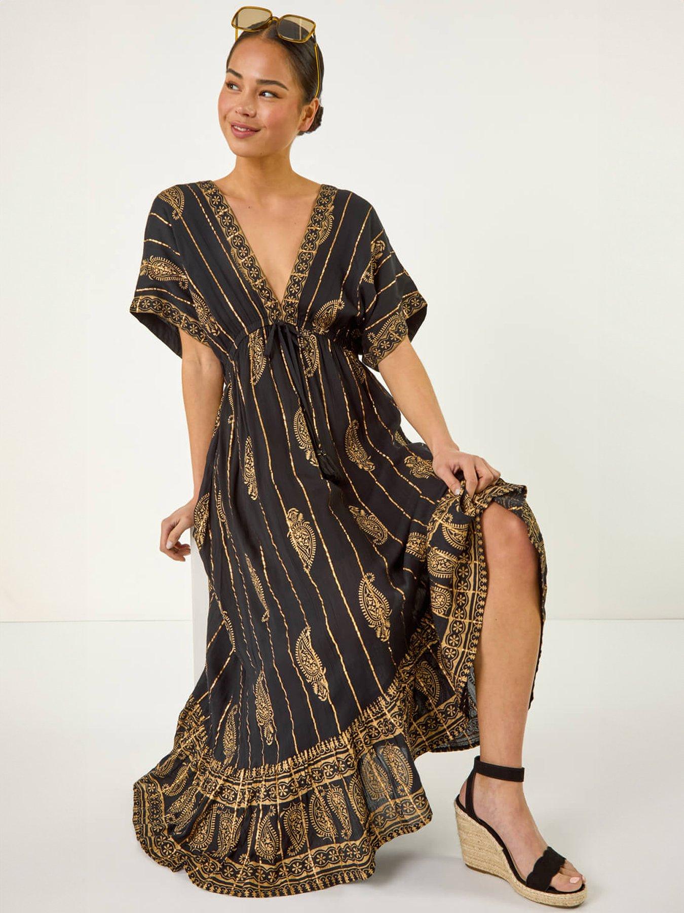 roman-petite-foil-print-boho-maxi-dressback