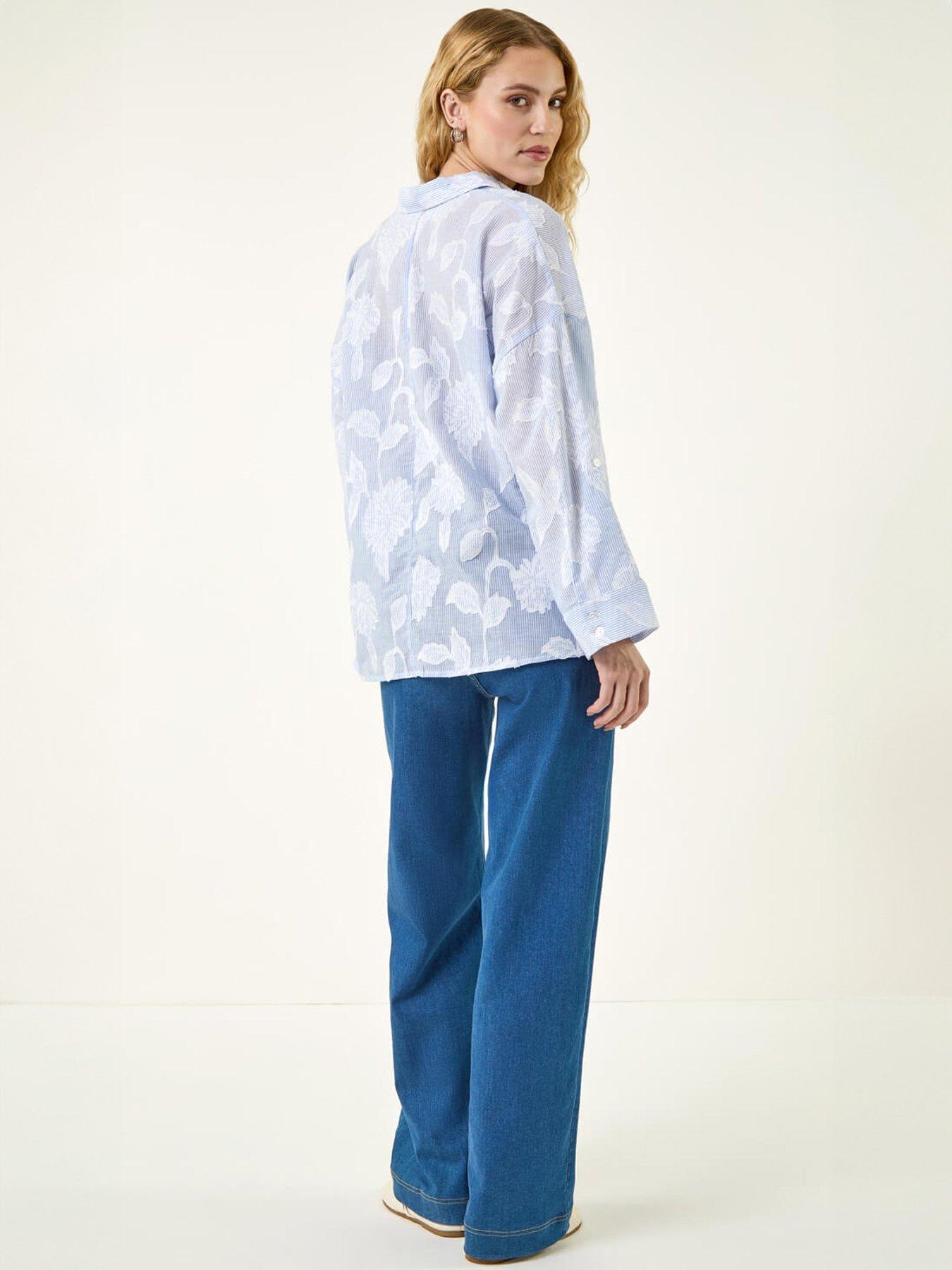 roman-floral-jacquard-buttoned-shirtstillFront