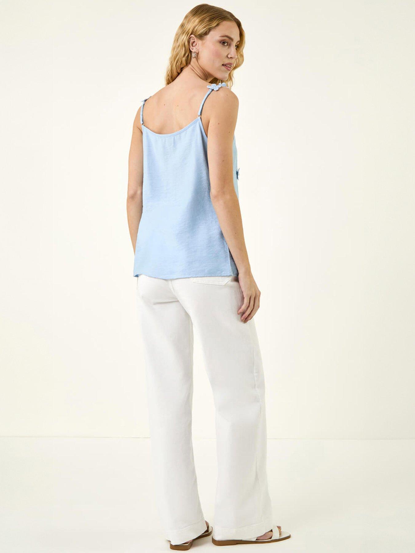 Image 2 of 5 of Roman Floral Embroidered Cami Top