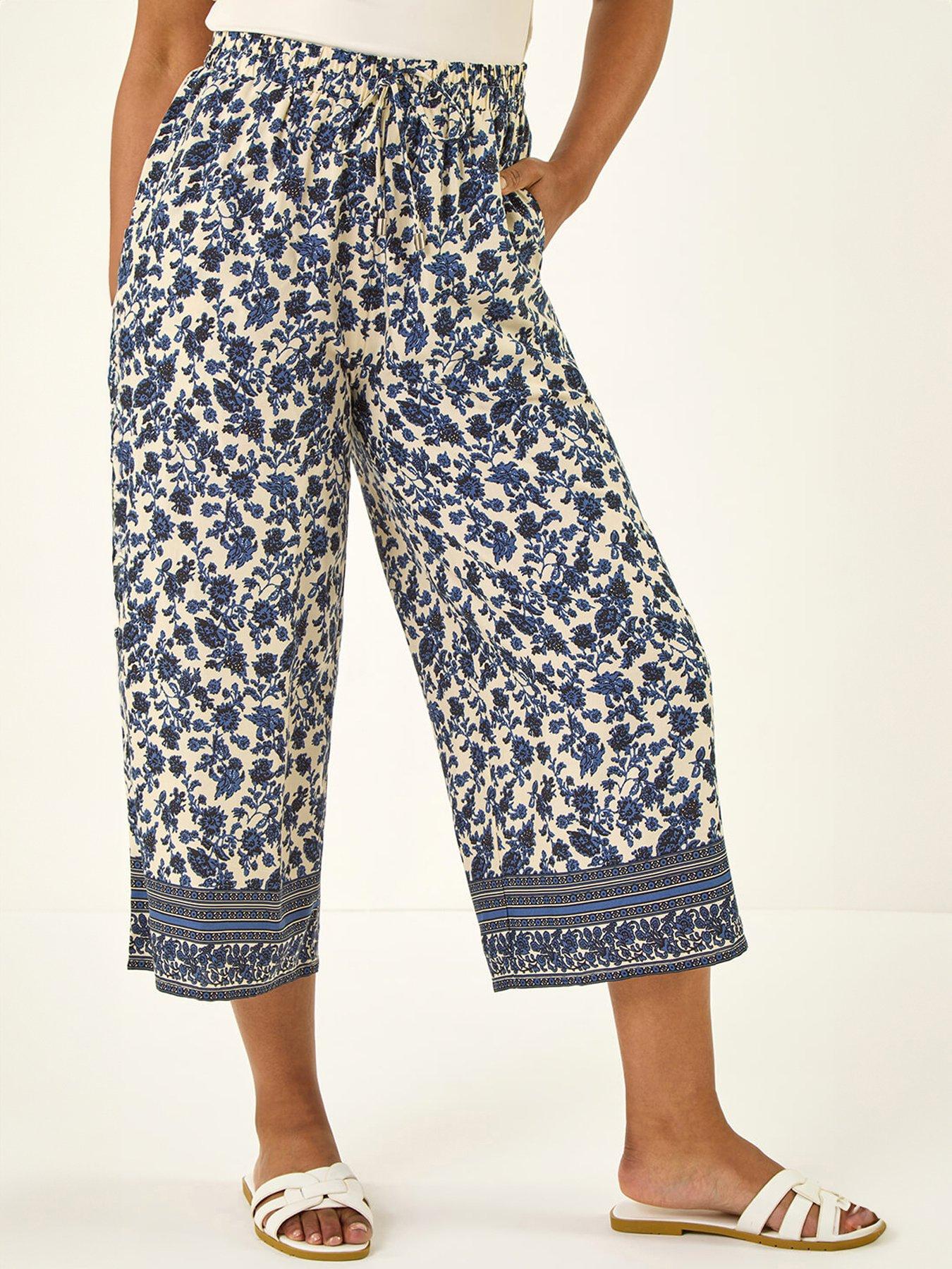 roman-petite-border-print-cropped-trouserfront