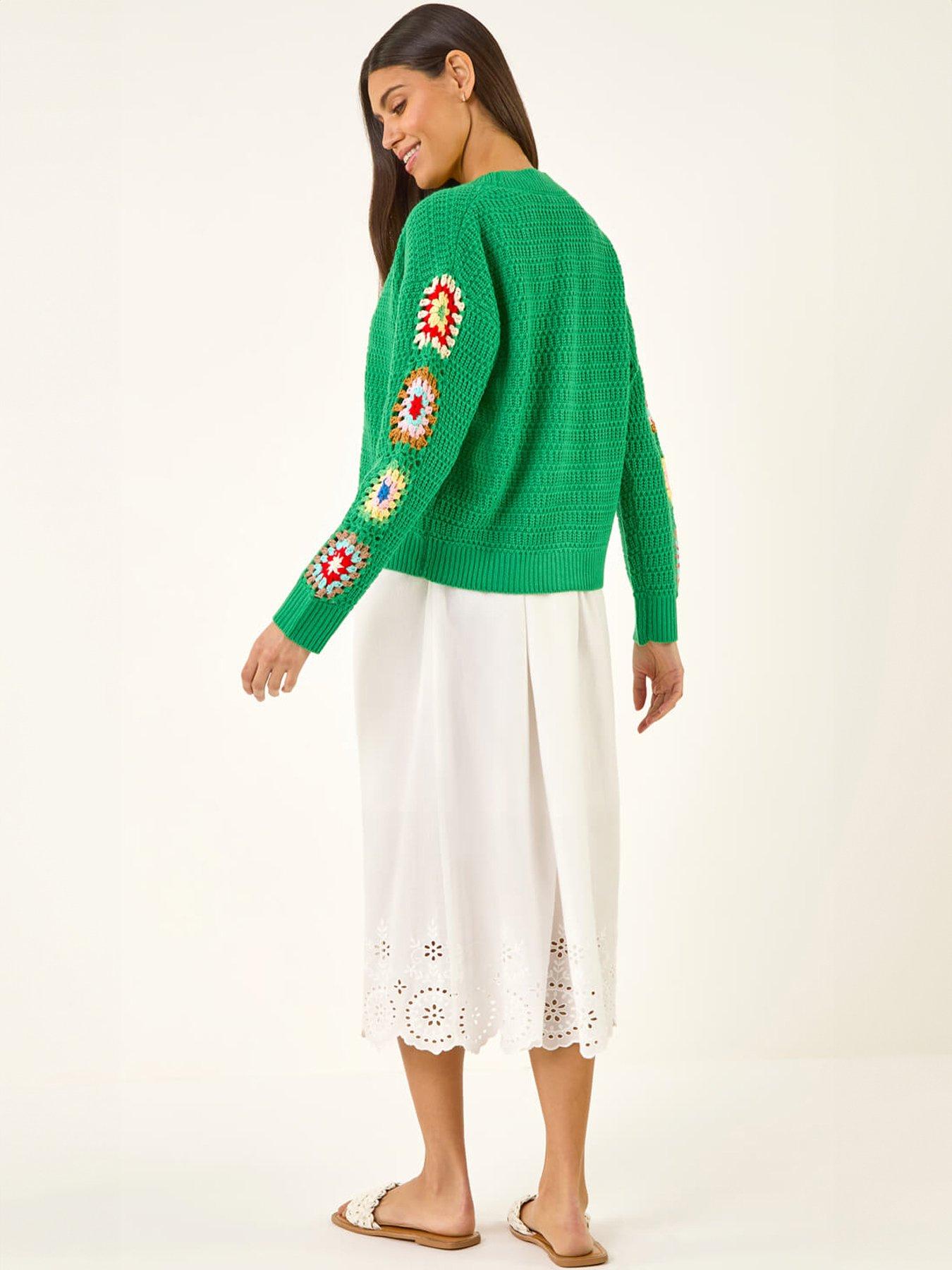 roman-crochet-sleeve-knit-cardiganstillFront