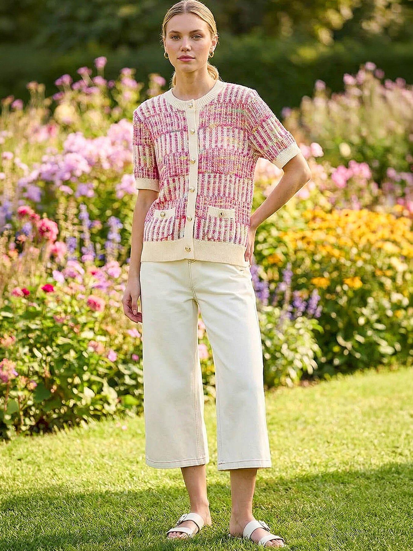 Image 1 of 5 of Roman Spacedye Button Knitted Cardigan