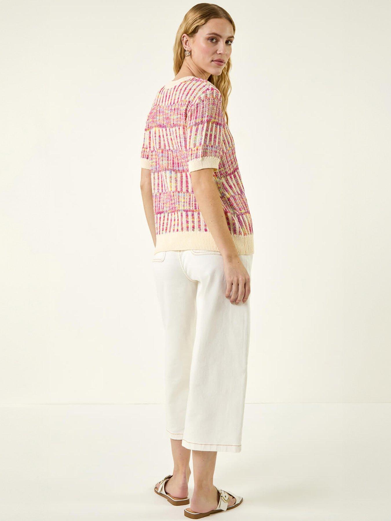 Image 2 of 5 of Roman Spacedye Button Knitted Cardigan