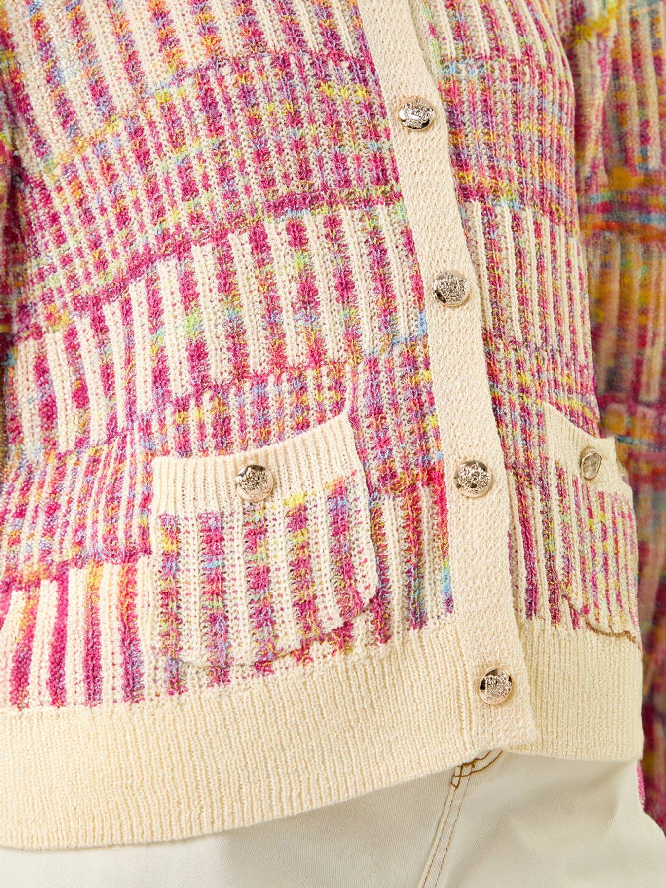 Image 5 of 5 of Roman Spacedye Button Knitted Cardigan