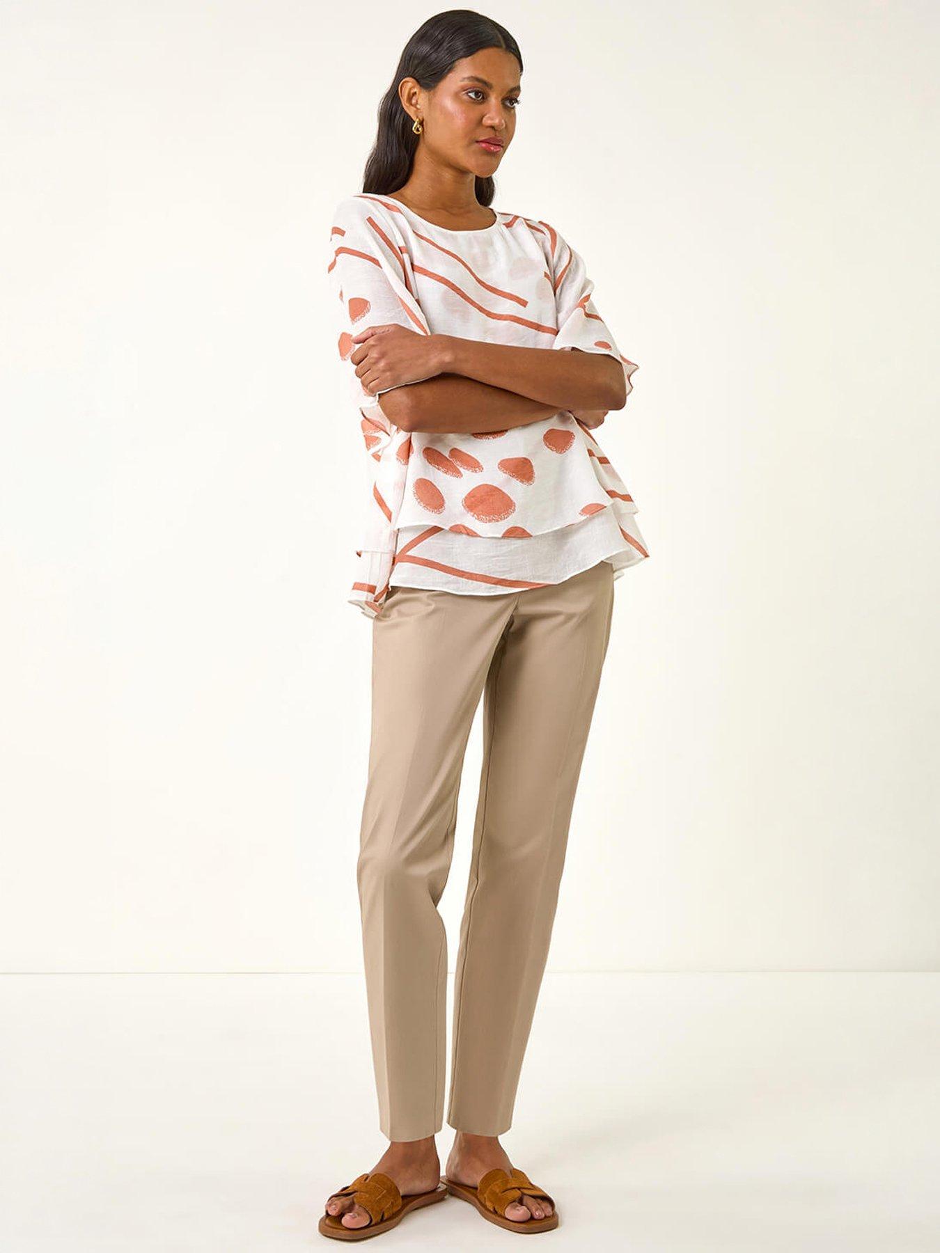Image 3 of 3 of Roman Abstract Layered Tunic Top
