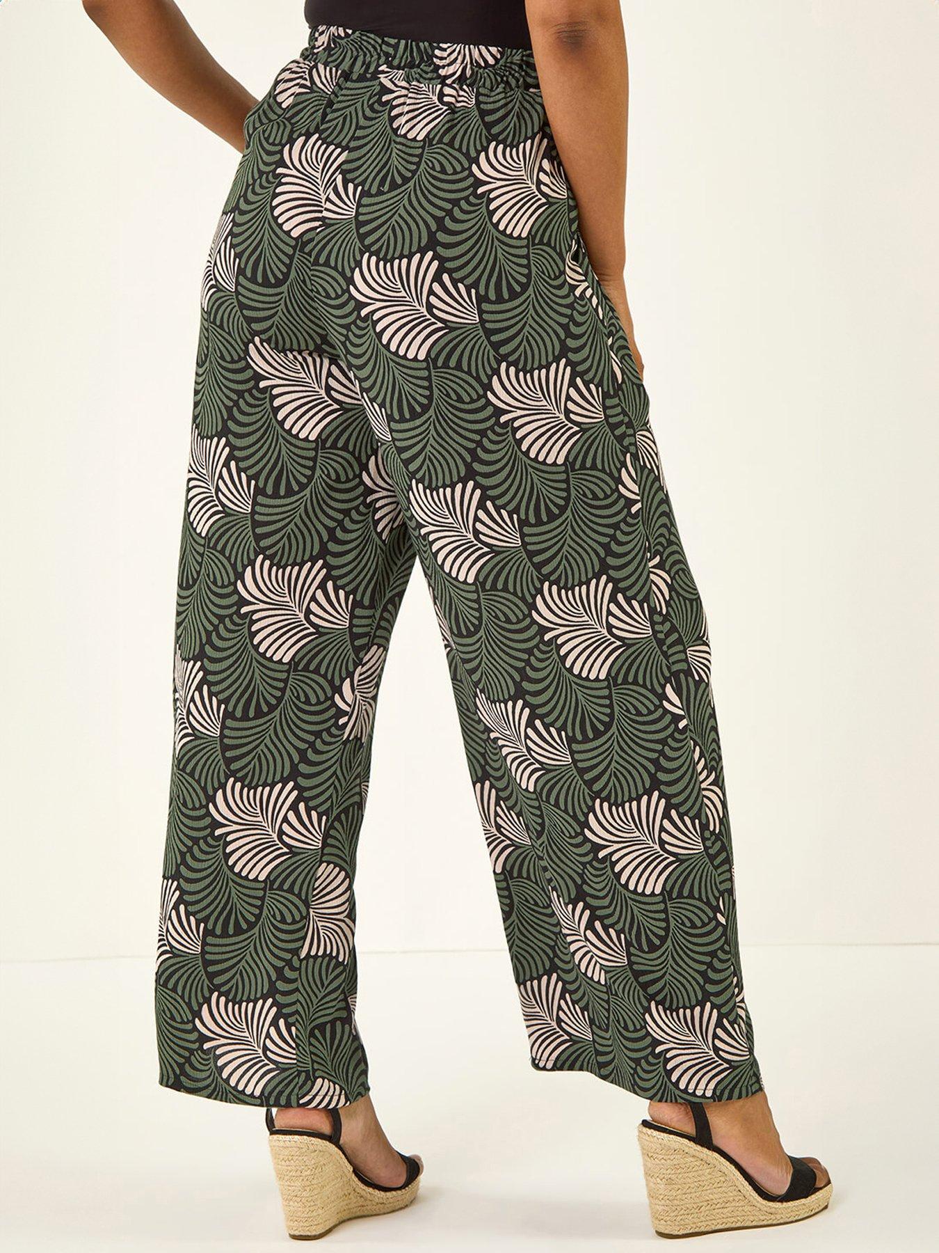 Image 2 of 5 of Roman Petite Abstract Leaf Trouser
