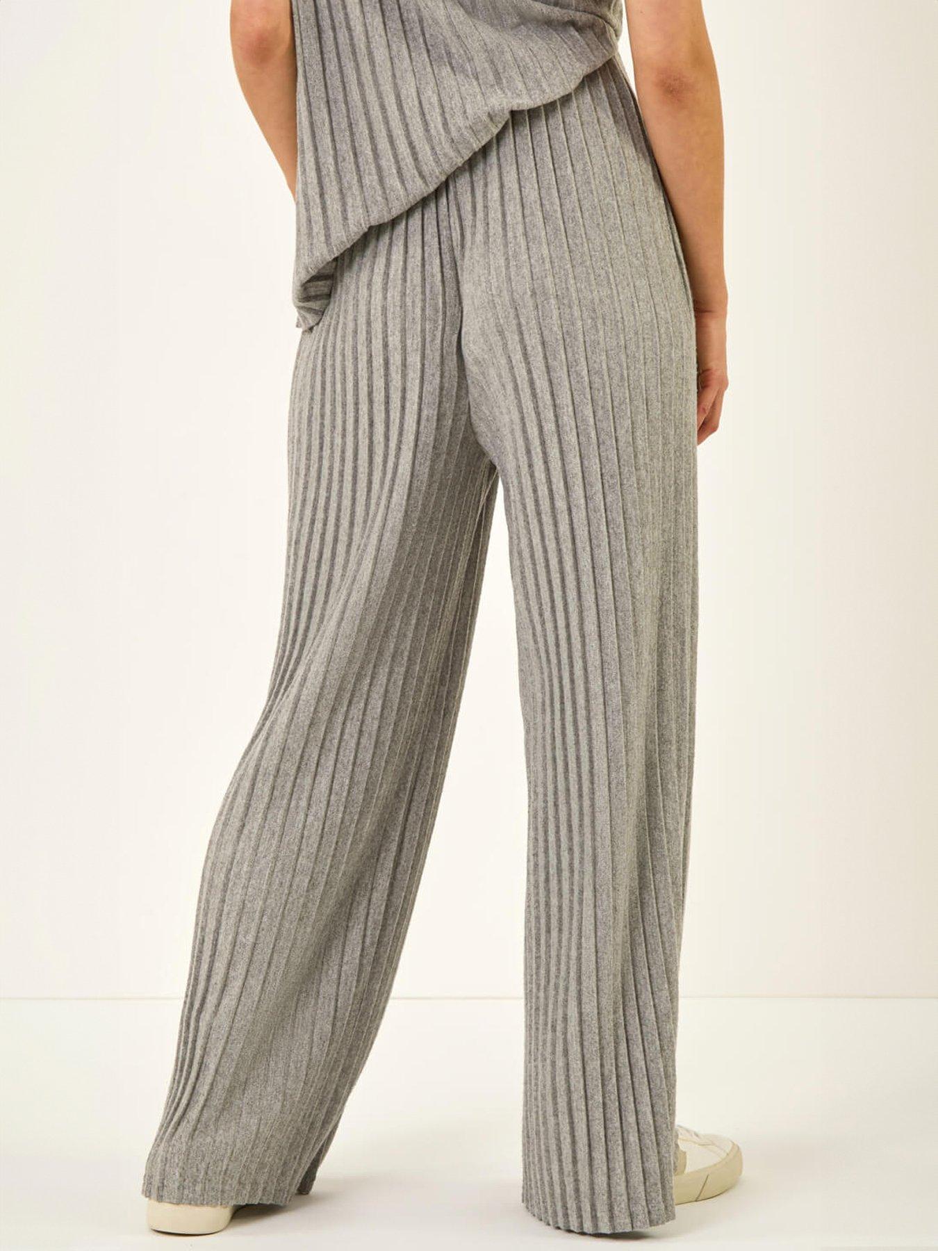 Image 2 of 5 of Roman Dusk Pleated Wide Leg Stretch Trouser