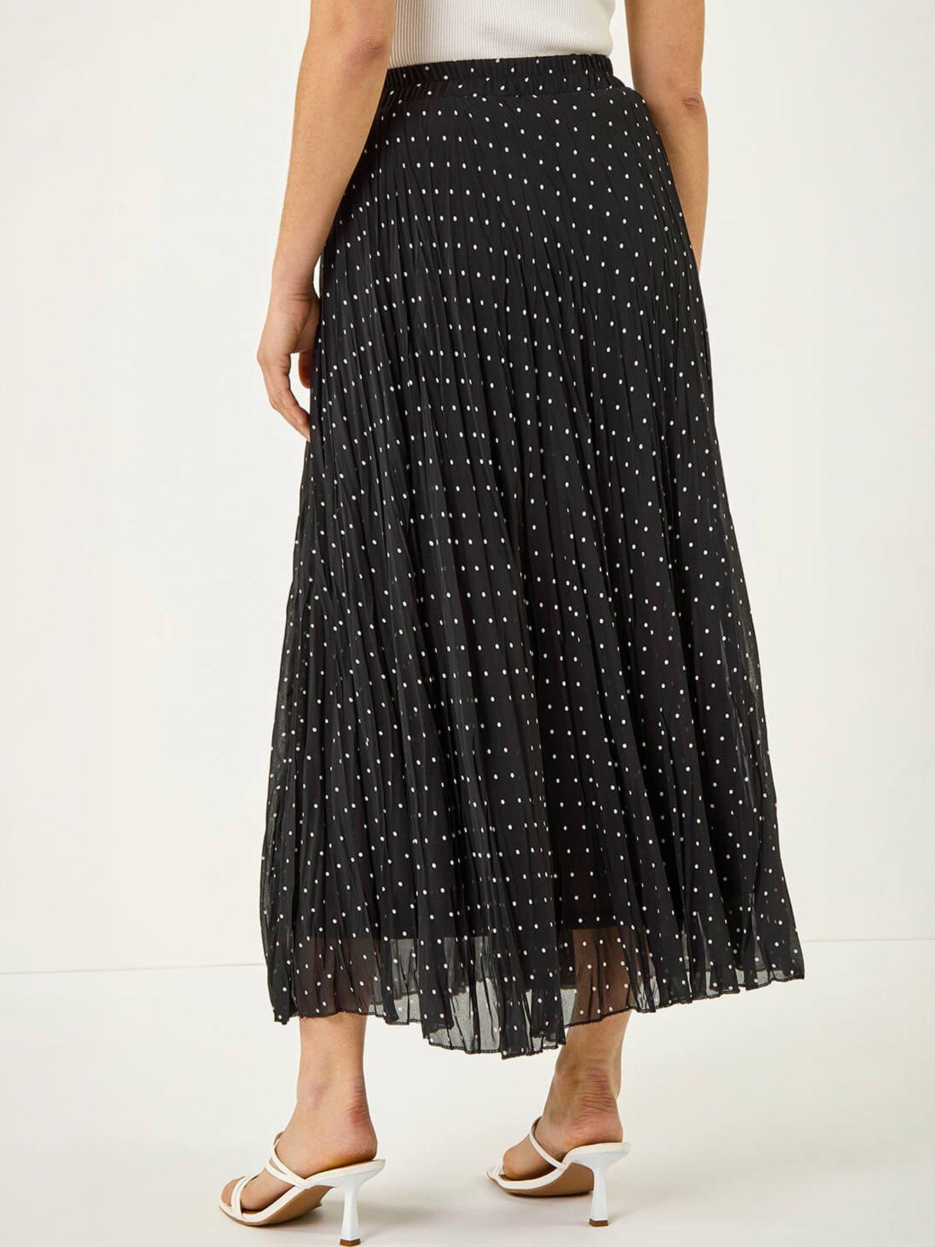 Image 2 of 5 of Roman Polka Dot Maxi Skirt