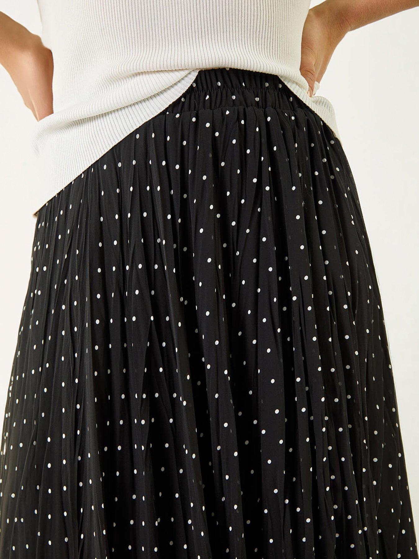 Image 5 of 5 of Roman Polka Dot Maxi Skirt