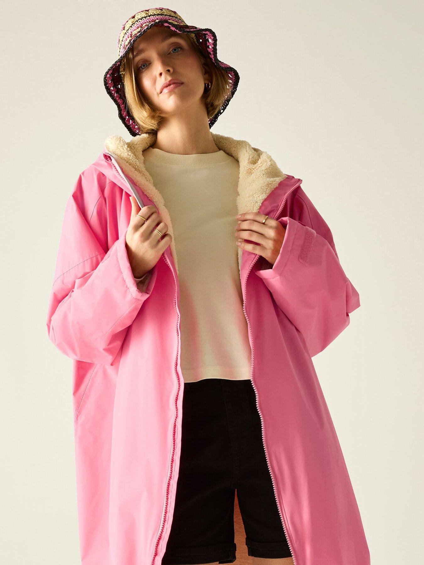 Image 3 of 7 of Regatta Adult Waterproof Robe - Lemonade Pink