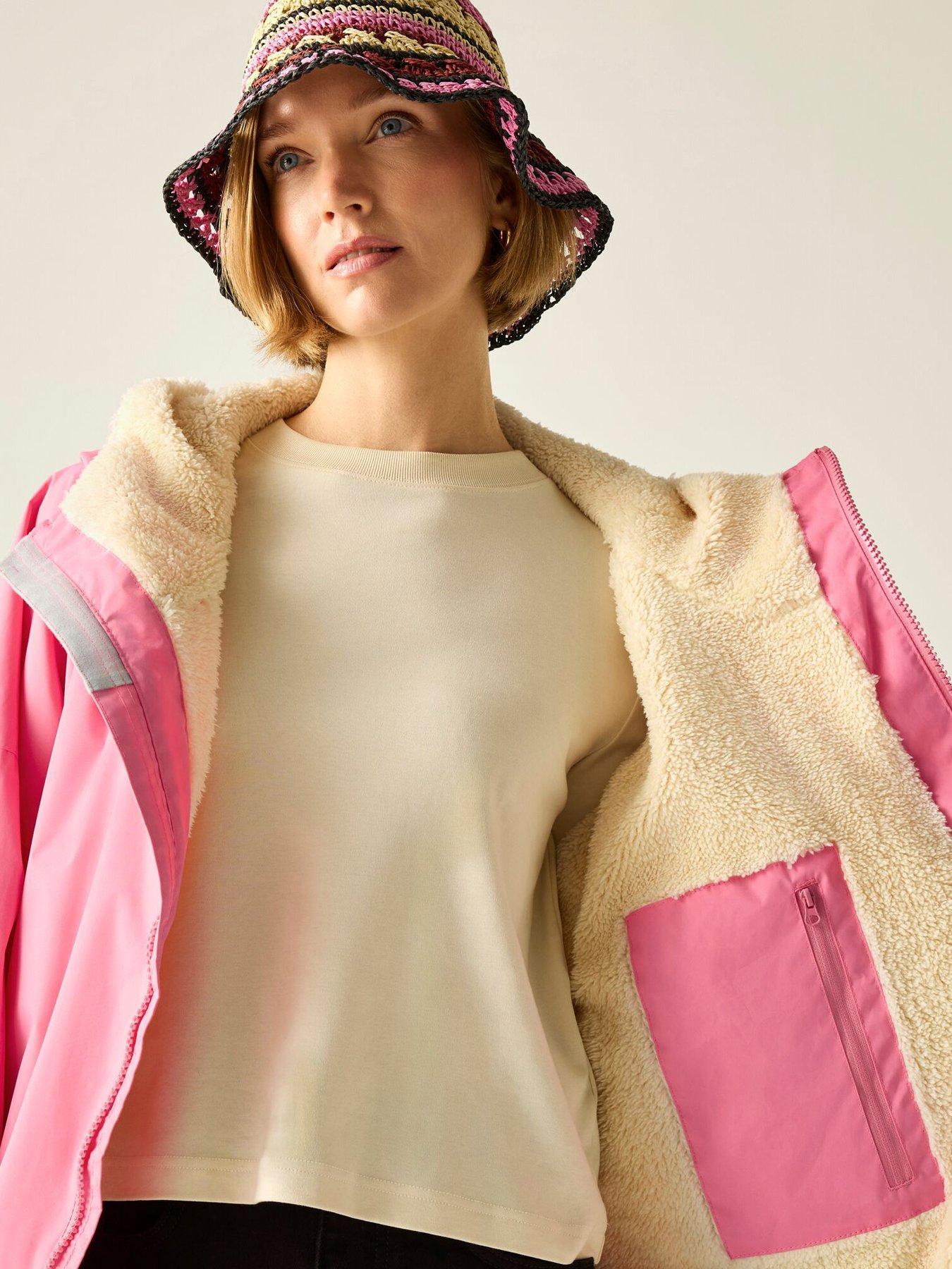 Image 4 of 7 of Regatta Adult Waterproof Robe - Lemonade Pink