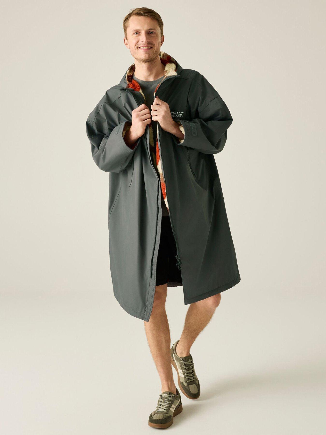 Regatta Adult Waterproof Robe-iron(abstract Mountain)