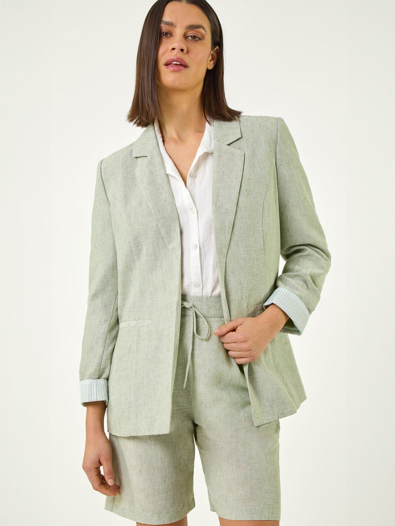 Image 4 of 5 of Roman Textured Light Weight Blazer