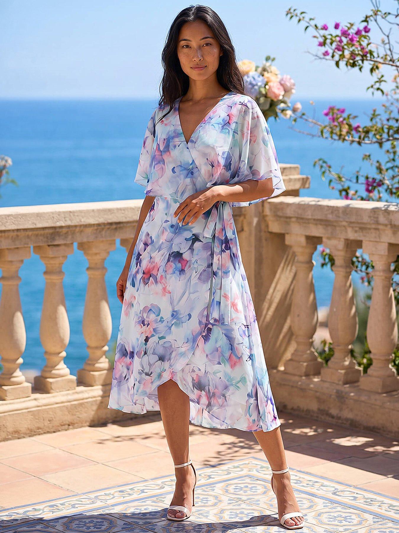 roman-petite-floral-tie-front-cape-dressfront