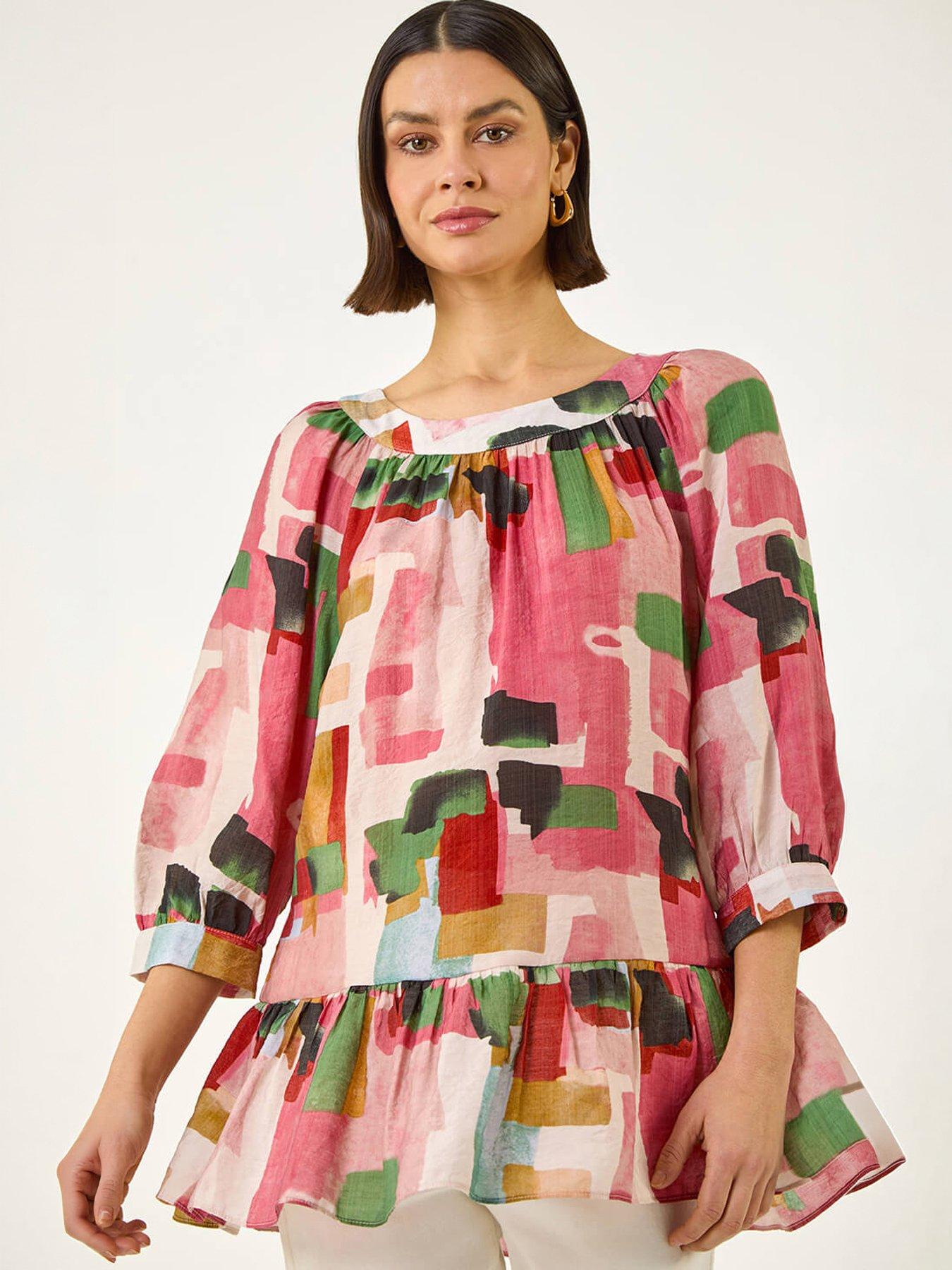 Image 1 of 5 of Roman Abstract Print Tunic