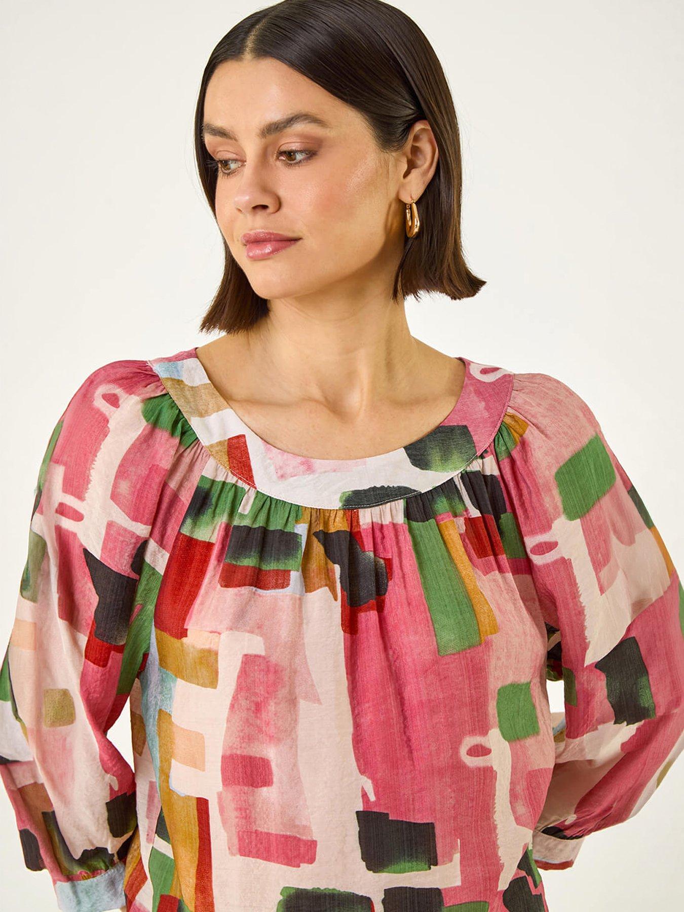 Image 3 of 5 of Roman Abstract Print Tunic