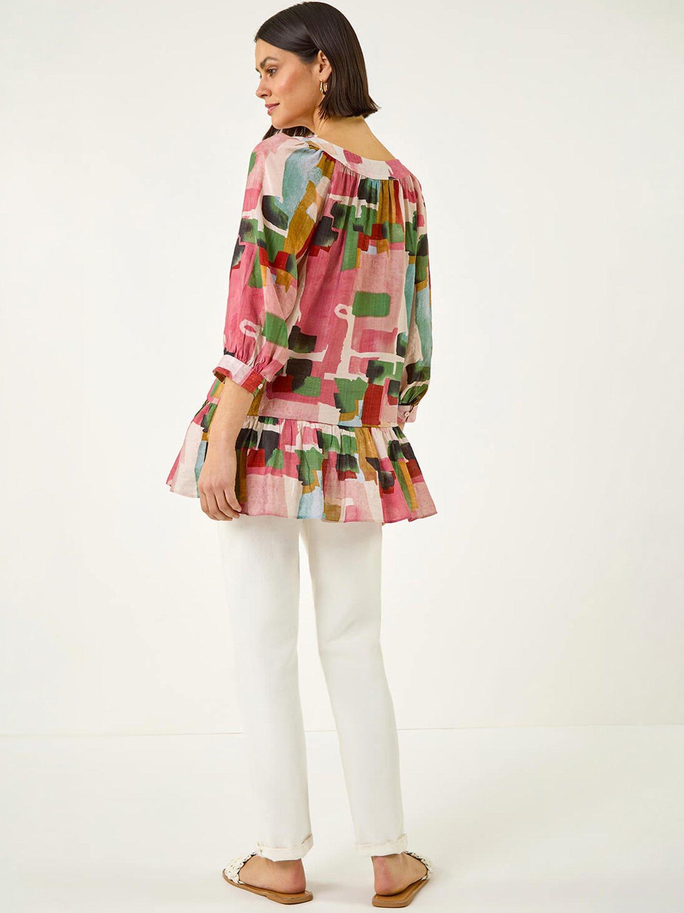 Image 4 of 5 of Roman Abstract Print Tunic