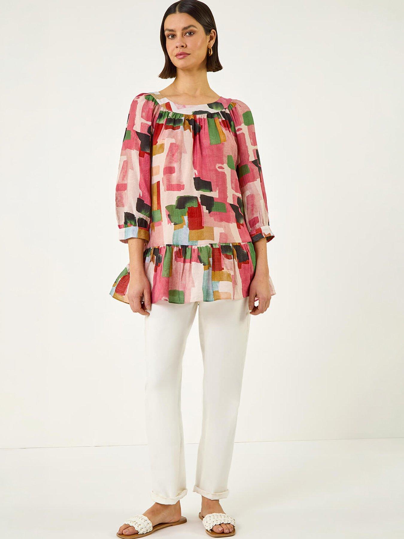 Image 5 of 5 of Roman Abstract Print Tunic