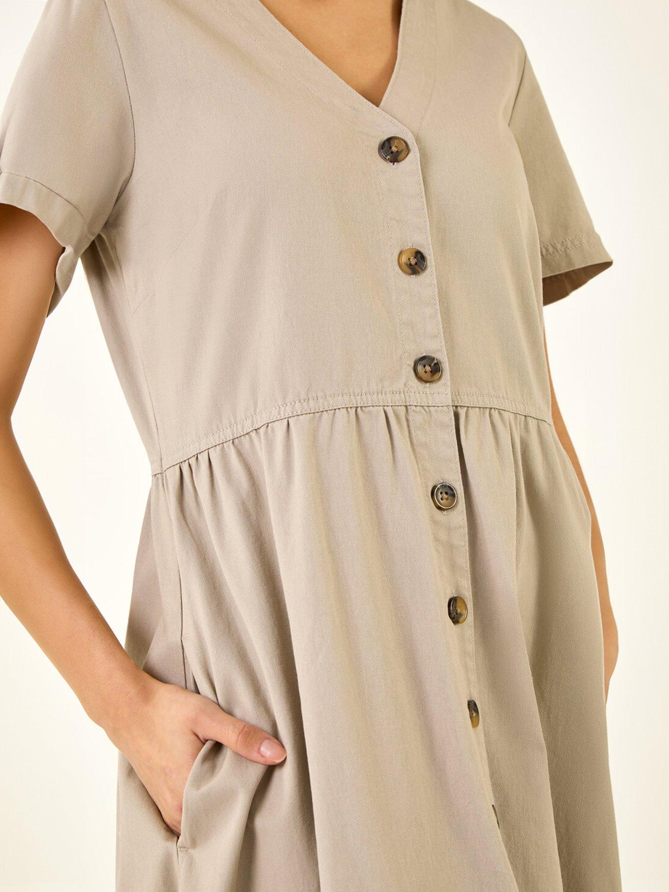 Image 5 of 5 of Roman Denim Button Through Midi Dress