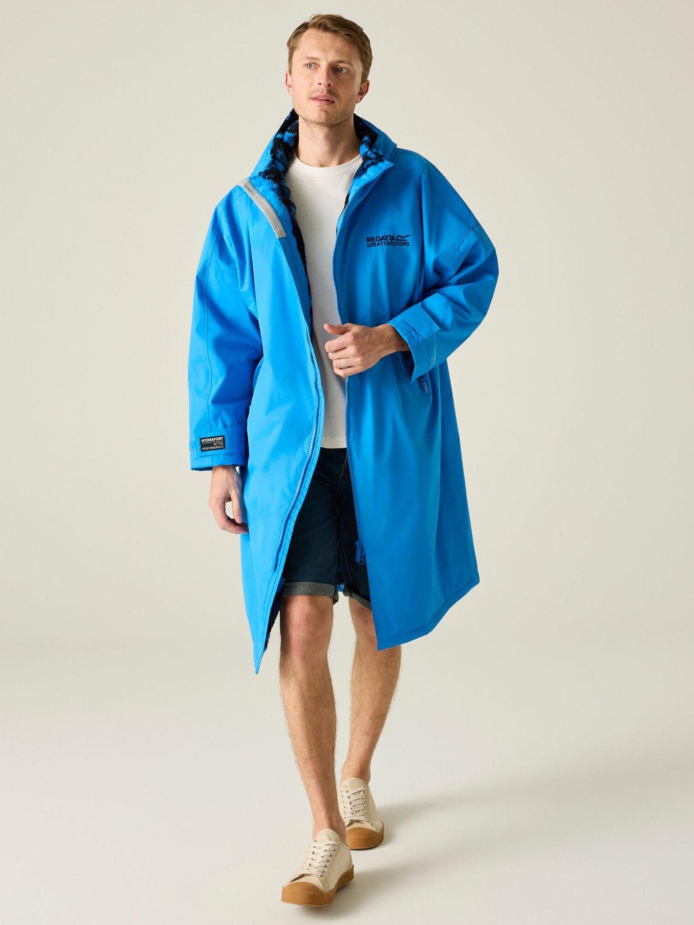 Regatta Adult Waterproof Robe-sonic Blue (sketch Camo)