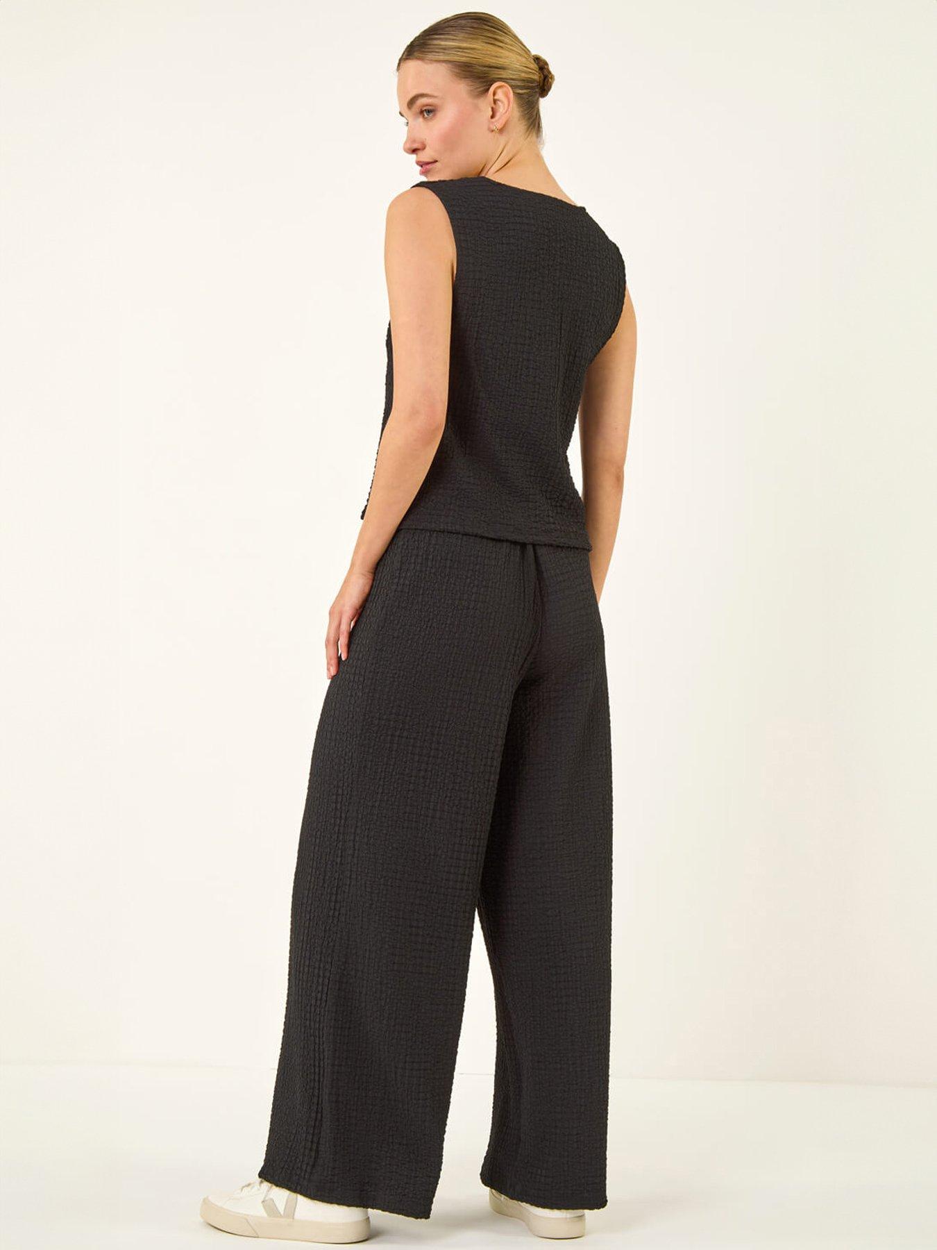 Image 2 of 5 of Roman Dusk Crinkle Textured Waist Coat