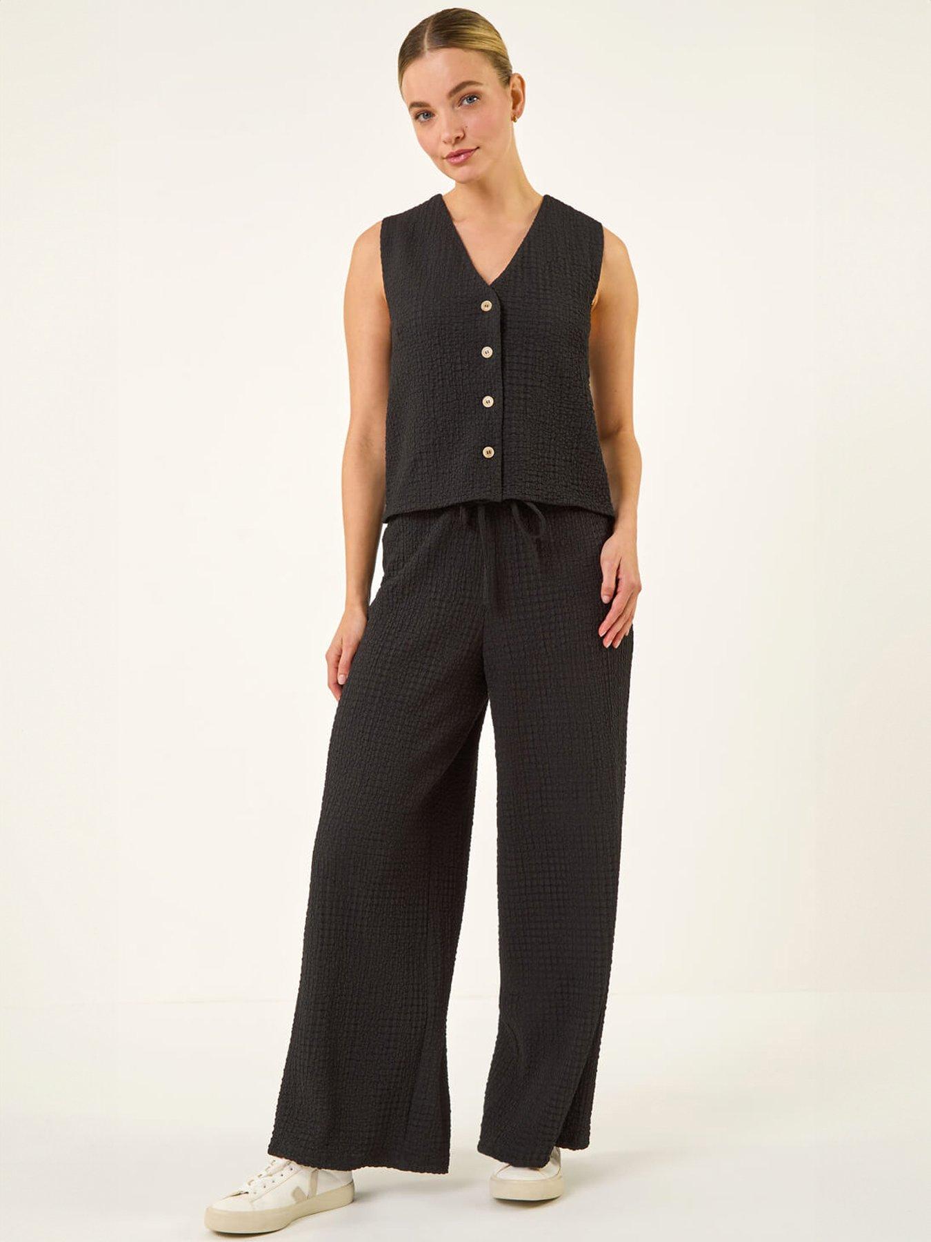 Image 3 of 5 of Roman Dusk Crinkle Textured Waist Coat