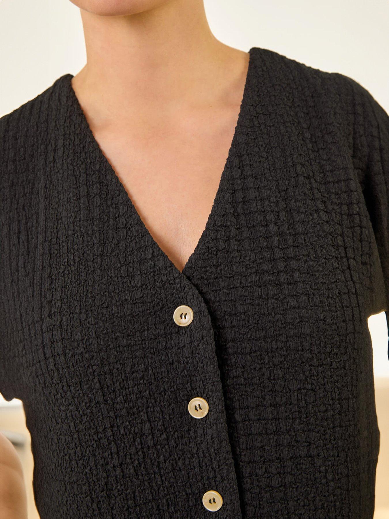Image 5 of 5 of Roman Dusk Crinkle Textured Waist Coat