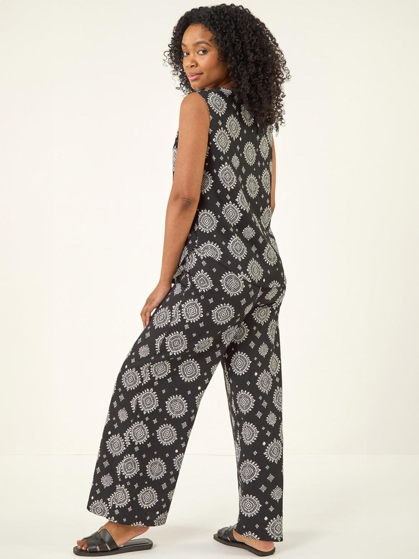 roman-petite-abstract-print-button-blousestillFront