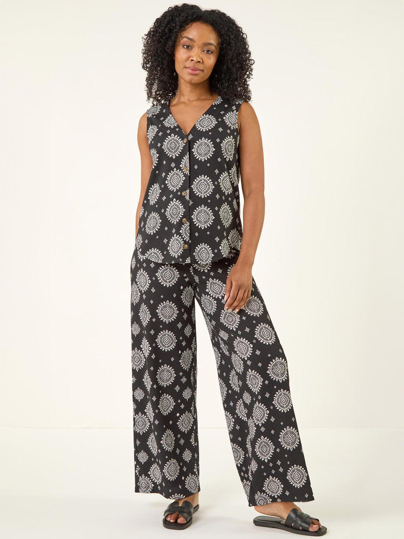 roman-petite-abstract-print-button-blouseback