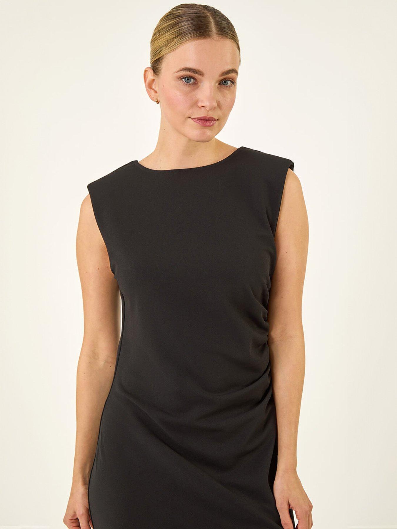 Image 4 of 5 of Roman Dusk Stretch Fitted Midi Dress