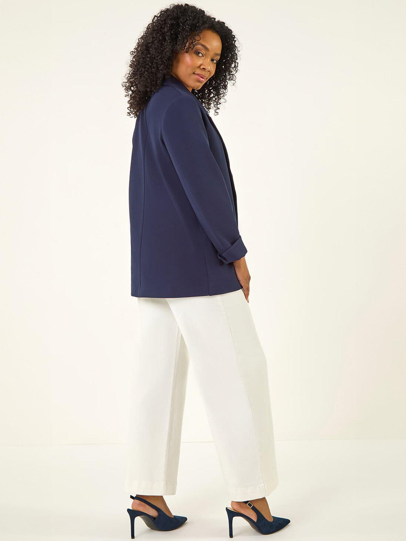 roman-petite-revere-collar-stretch-blazerstillFront