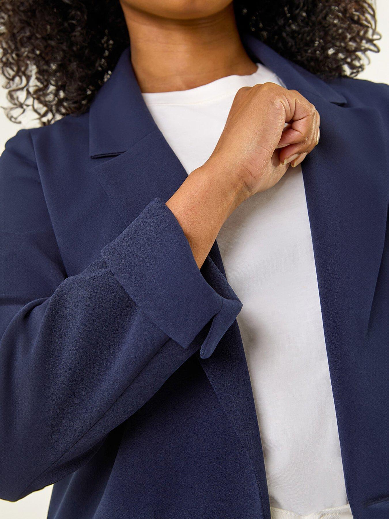 roman-petite-revere-collar-stretch-blazerdetail