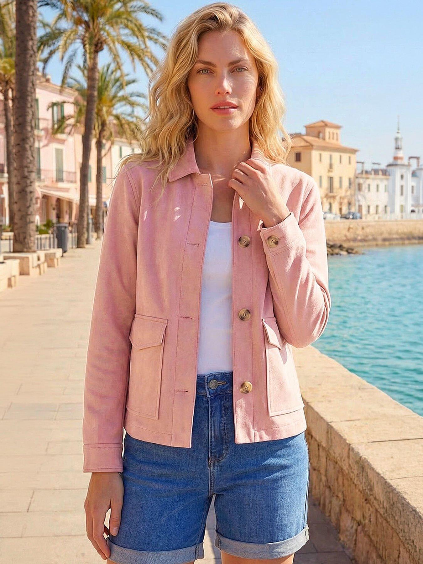 Image 1 of 5 of Roman Suedette Button Jacket