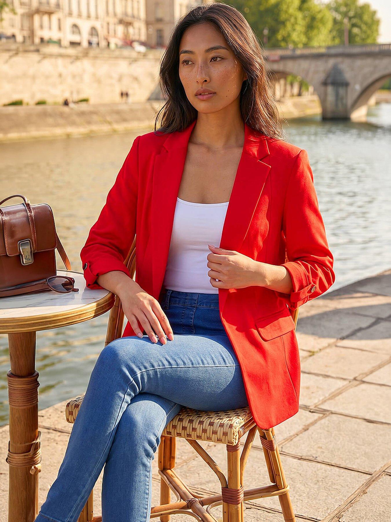 Roman Petite Pocket Ponte Blazer