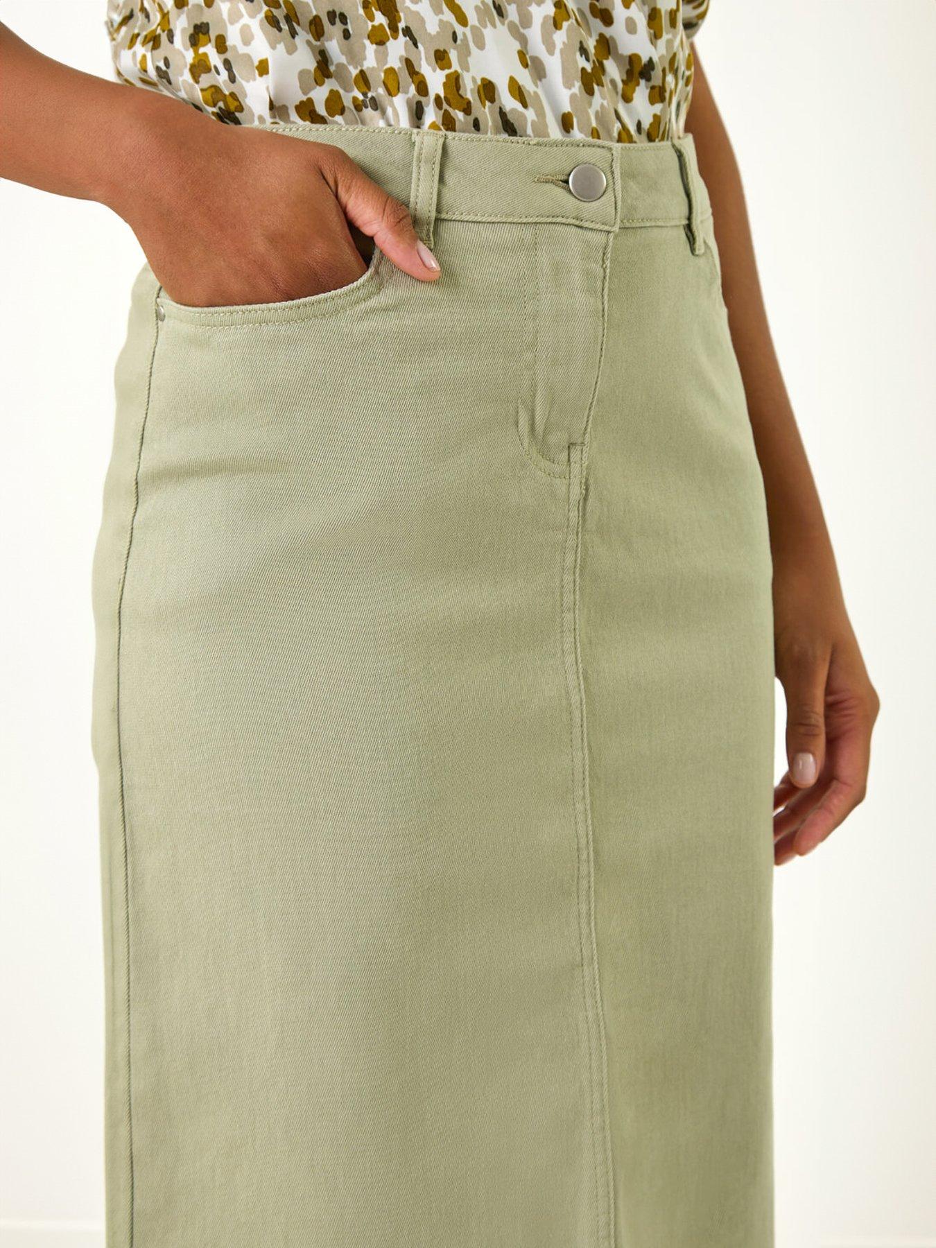 Image 5 of 5 of Roman Cotton Denim Stretch Skirt