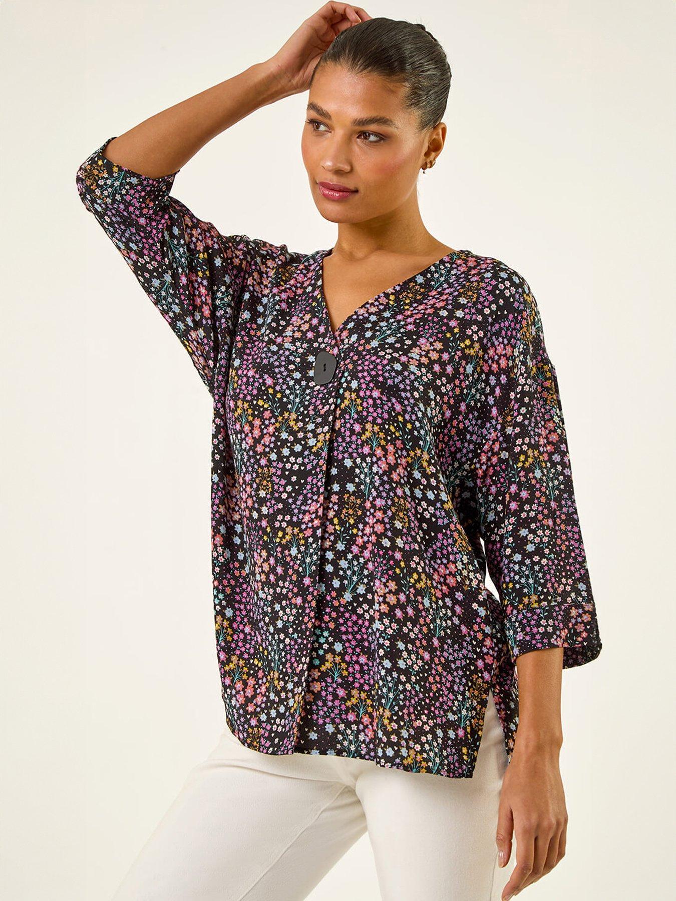roman-ditsy-floral-v-neck-kimono-topback