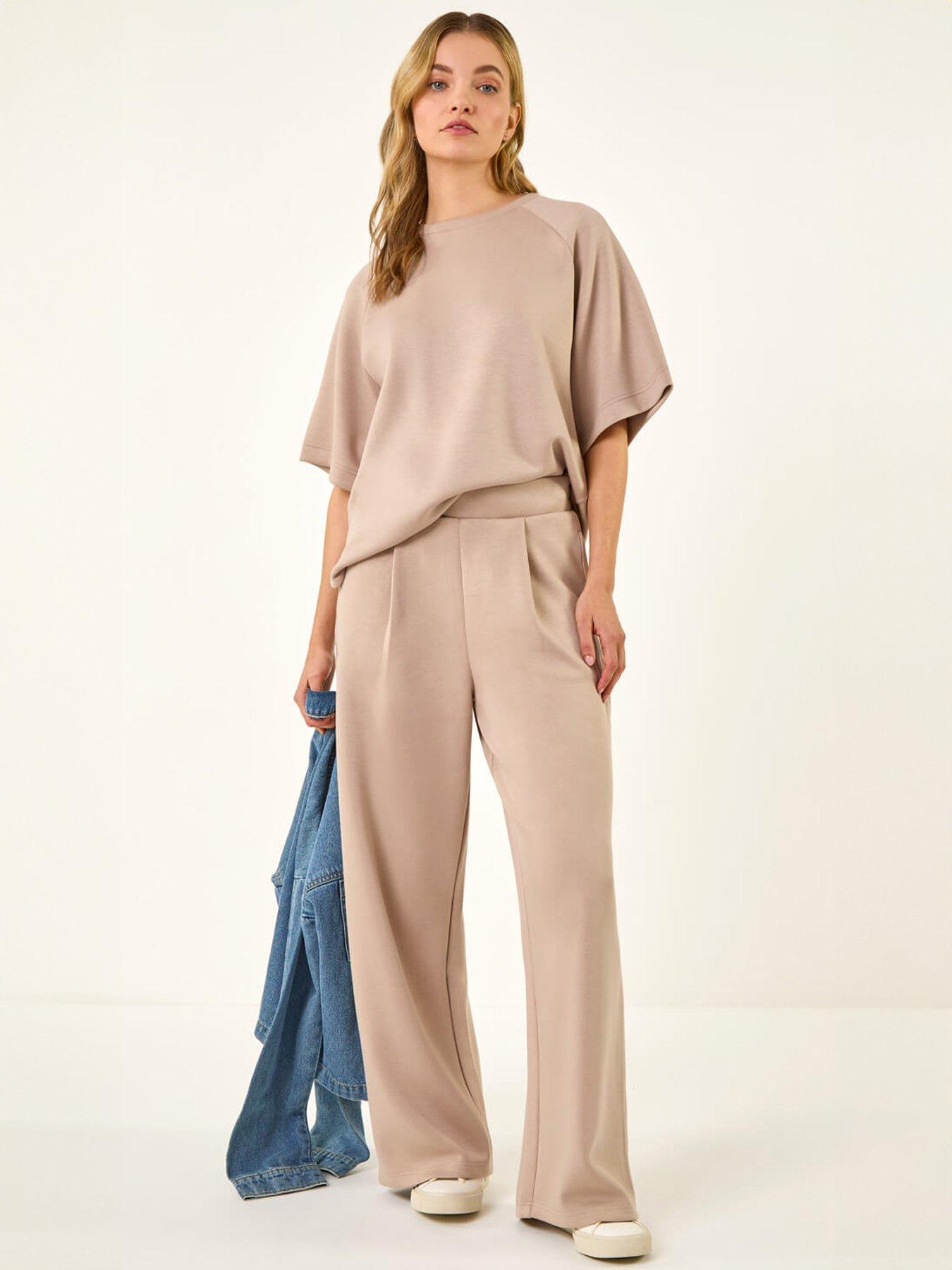 Image 3 of 5 of Roman Dusk Soft Wide Leg Stretch Trouser