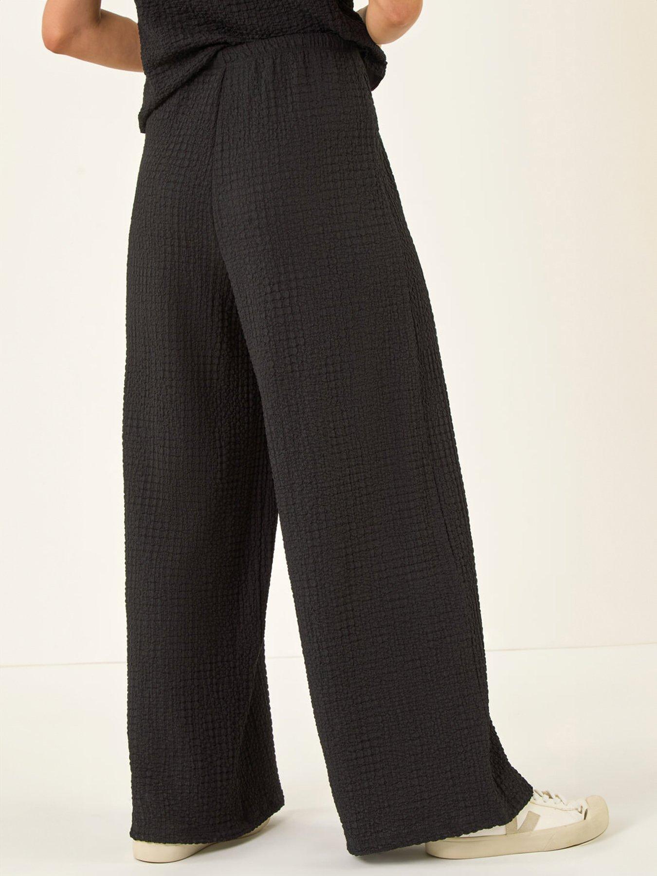 Image 2 of 5 of Roman Dusk Crinkle Wide Leg Stretch Trouser