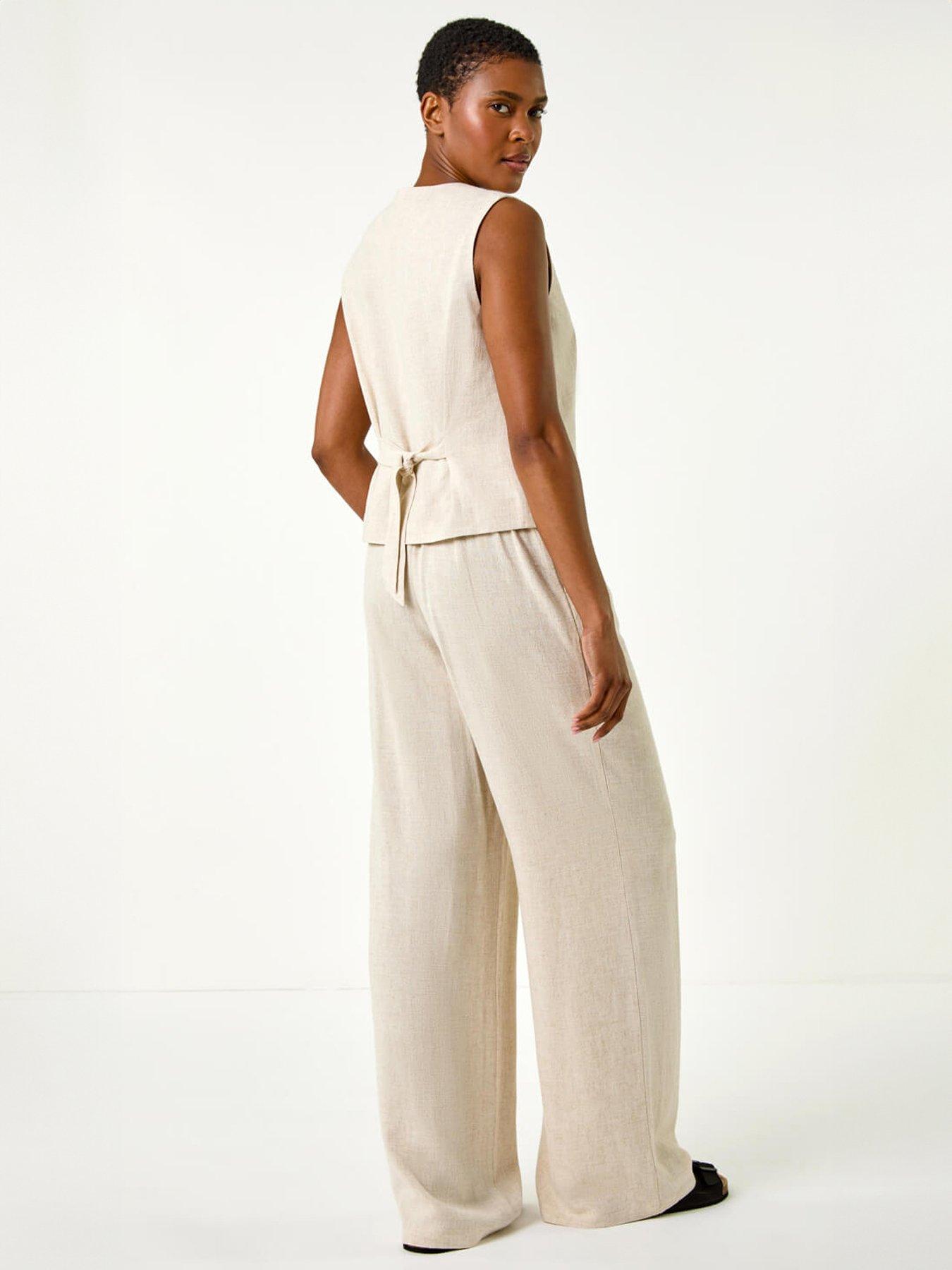 roman-linen-blend-button-through-waistcoatstillFront