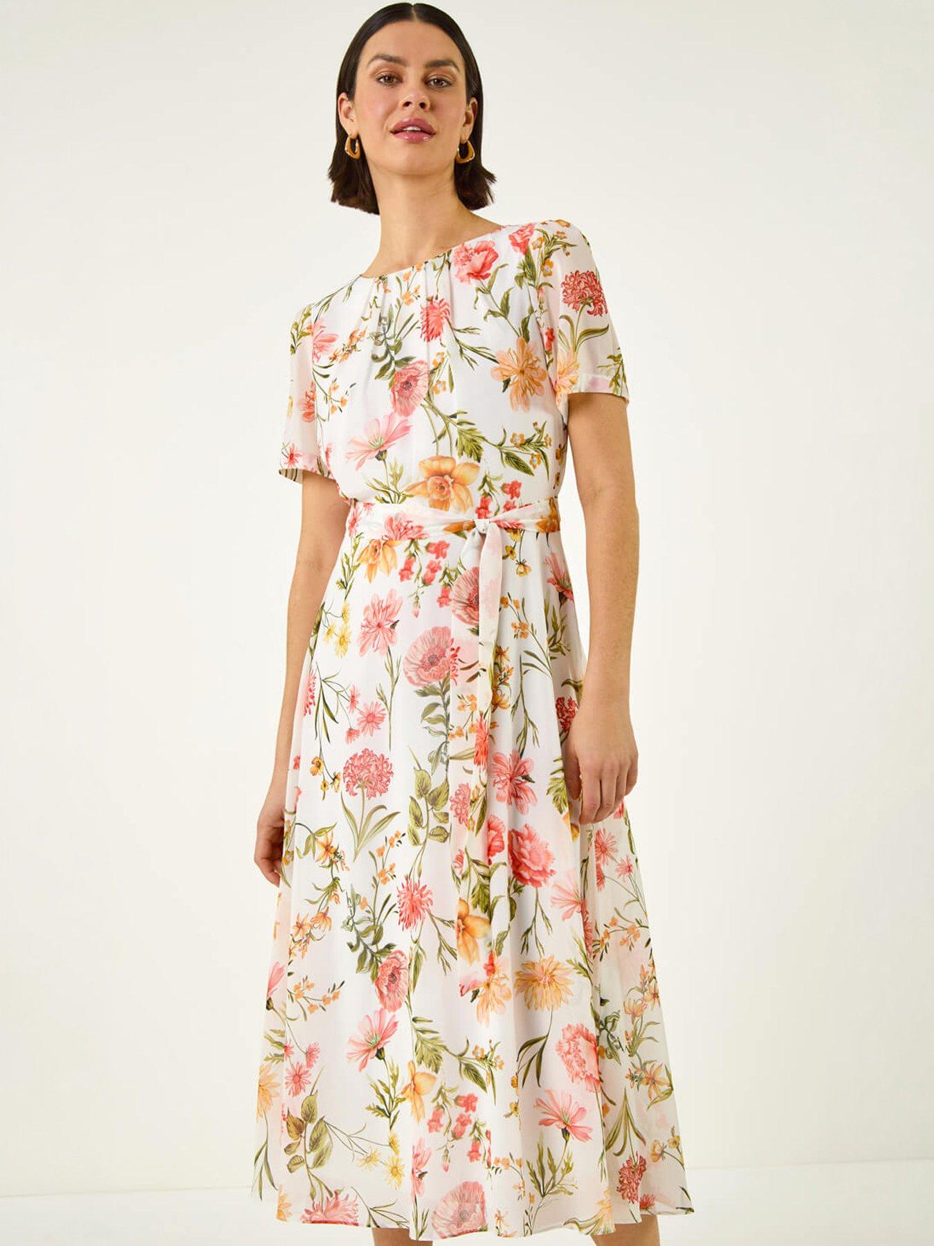 roman-floral-chiffon-pleated-dressback