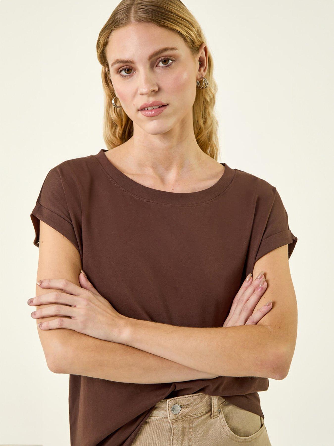 Image 4 of 5 of Roman Stretch Cotton Jersey T-Shirt