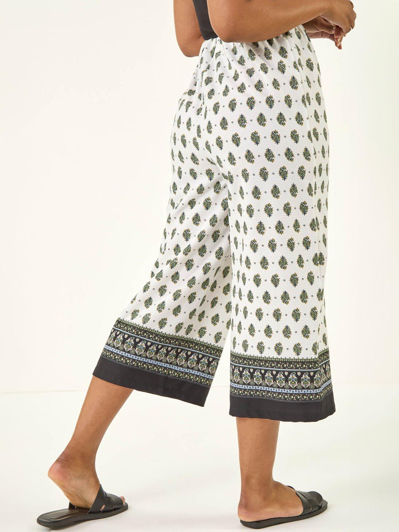 Image 2 of 5 of Roman Petite Textured Cropped Trouser