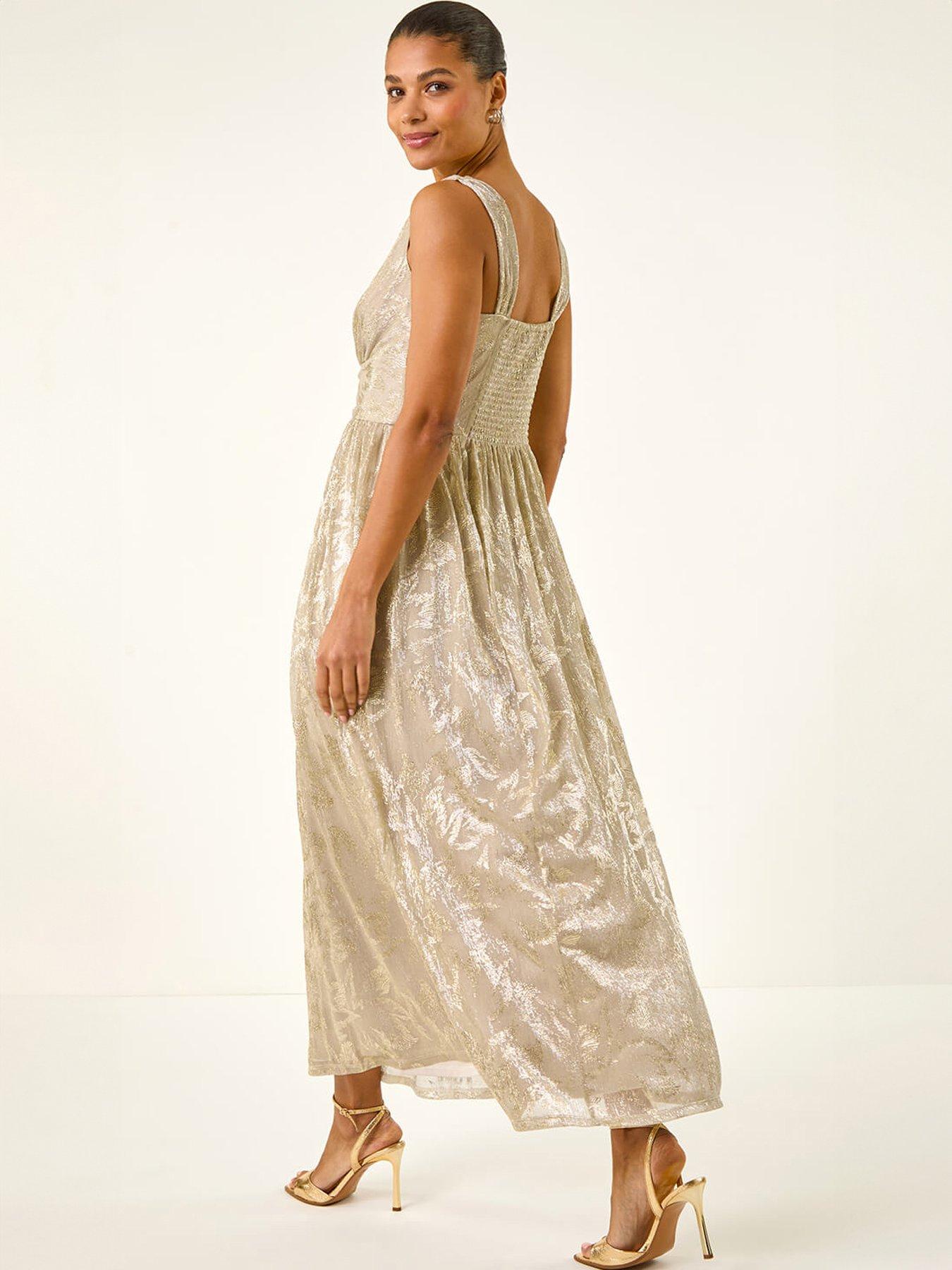 roman-foil-print-twist-front-stretch-midi-dressstillFront