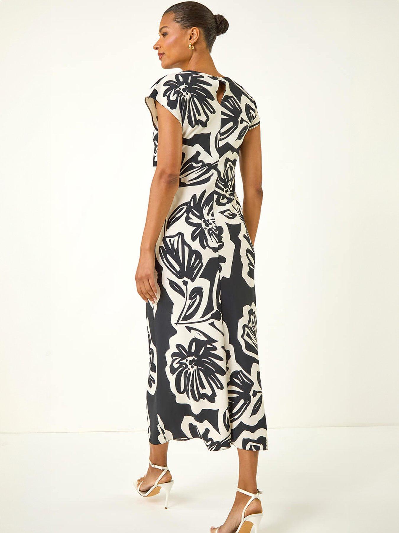 roman-abstract-printed-gathered-wrap-dressstillFront
