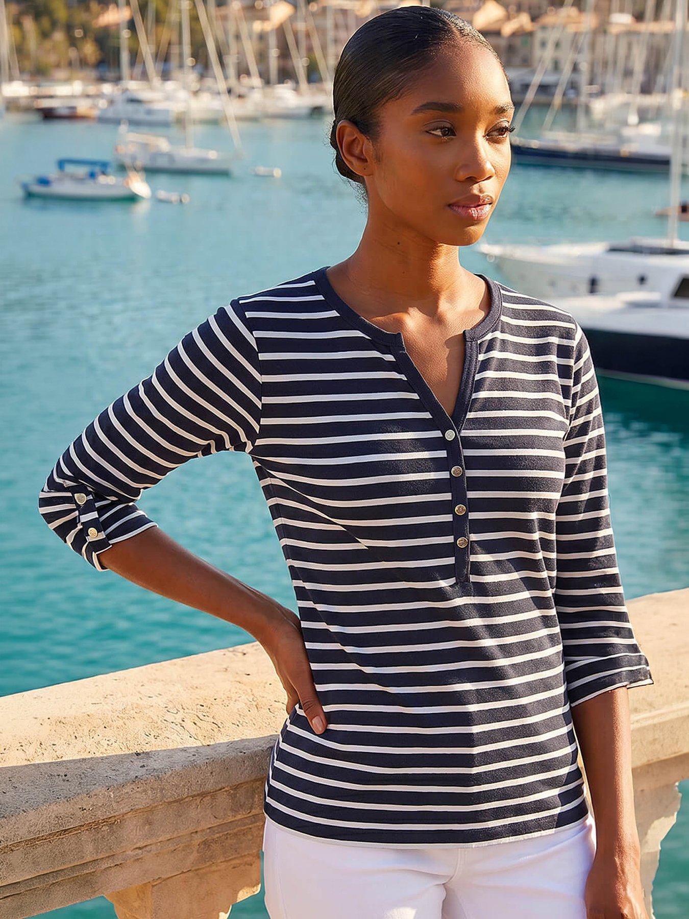 roman-petite-stripe-v-neck-button-top