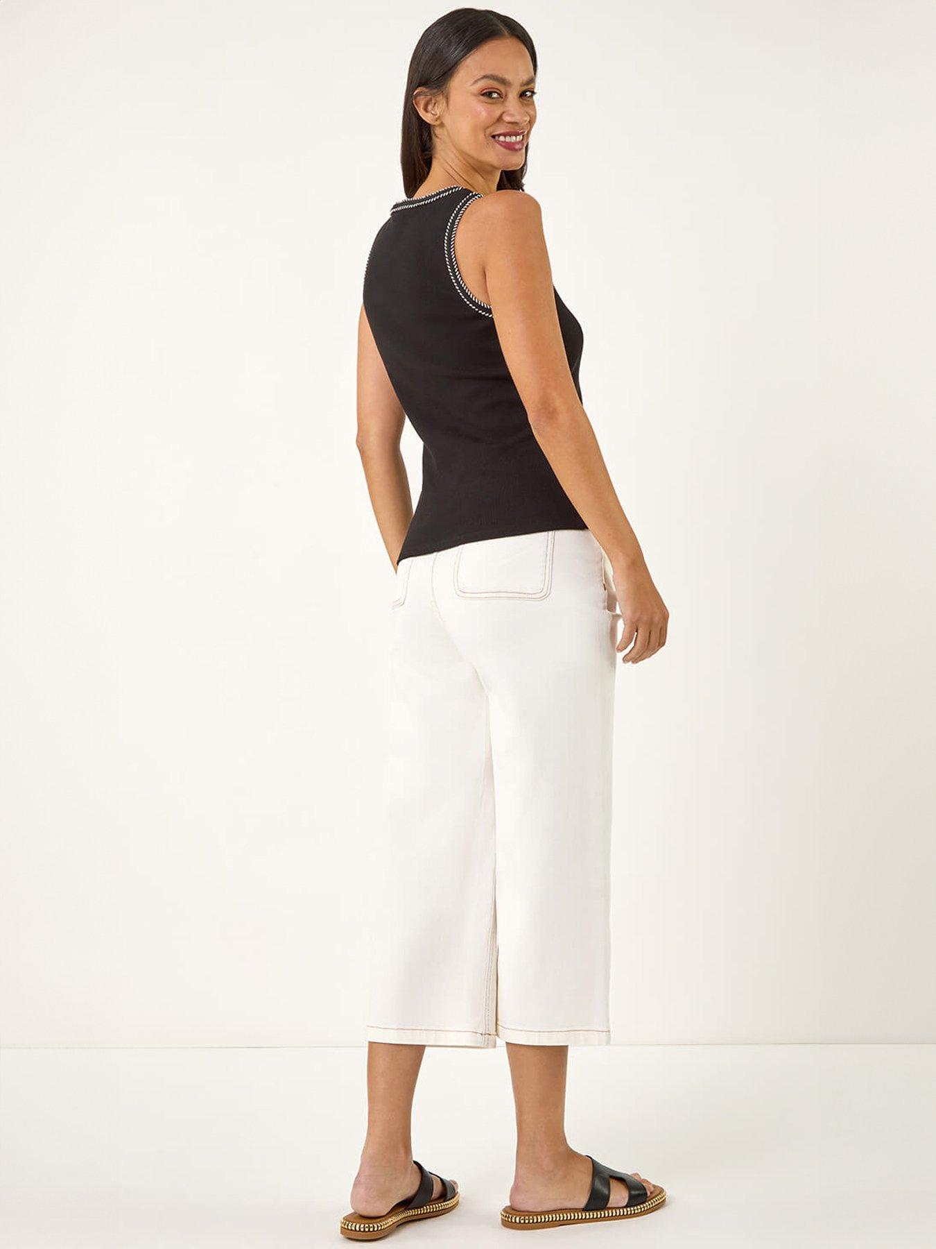 Image 2 of 5 of Roman Contrast Stitch Vest Top
