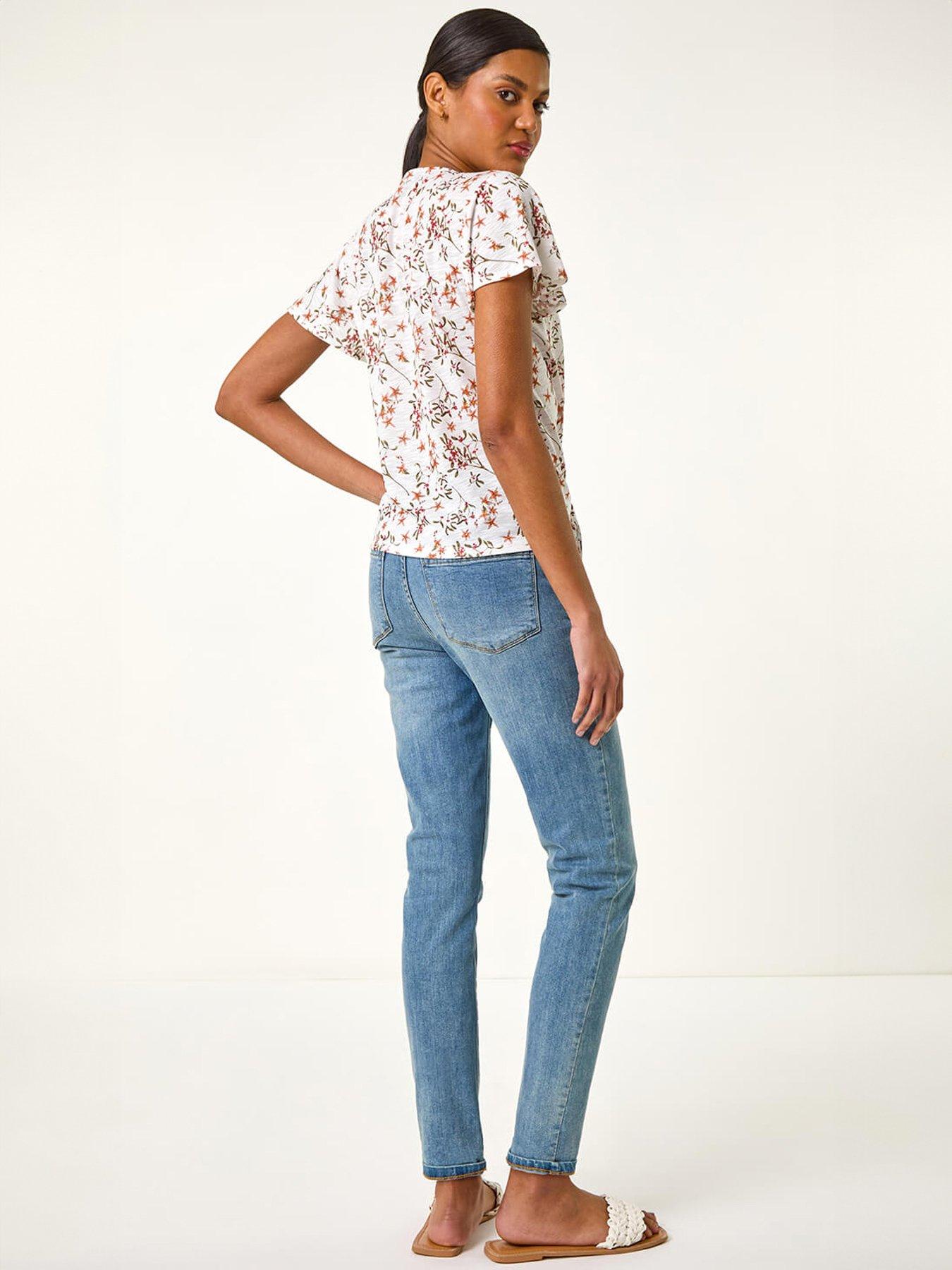 roman-floral-print-tie-front-topstillFront