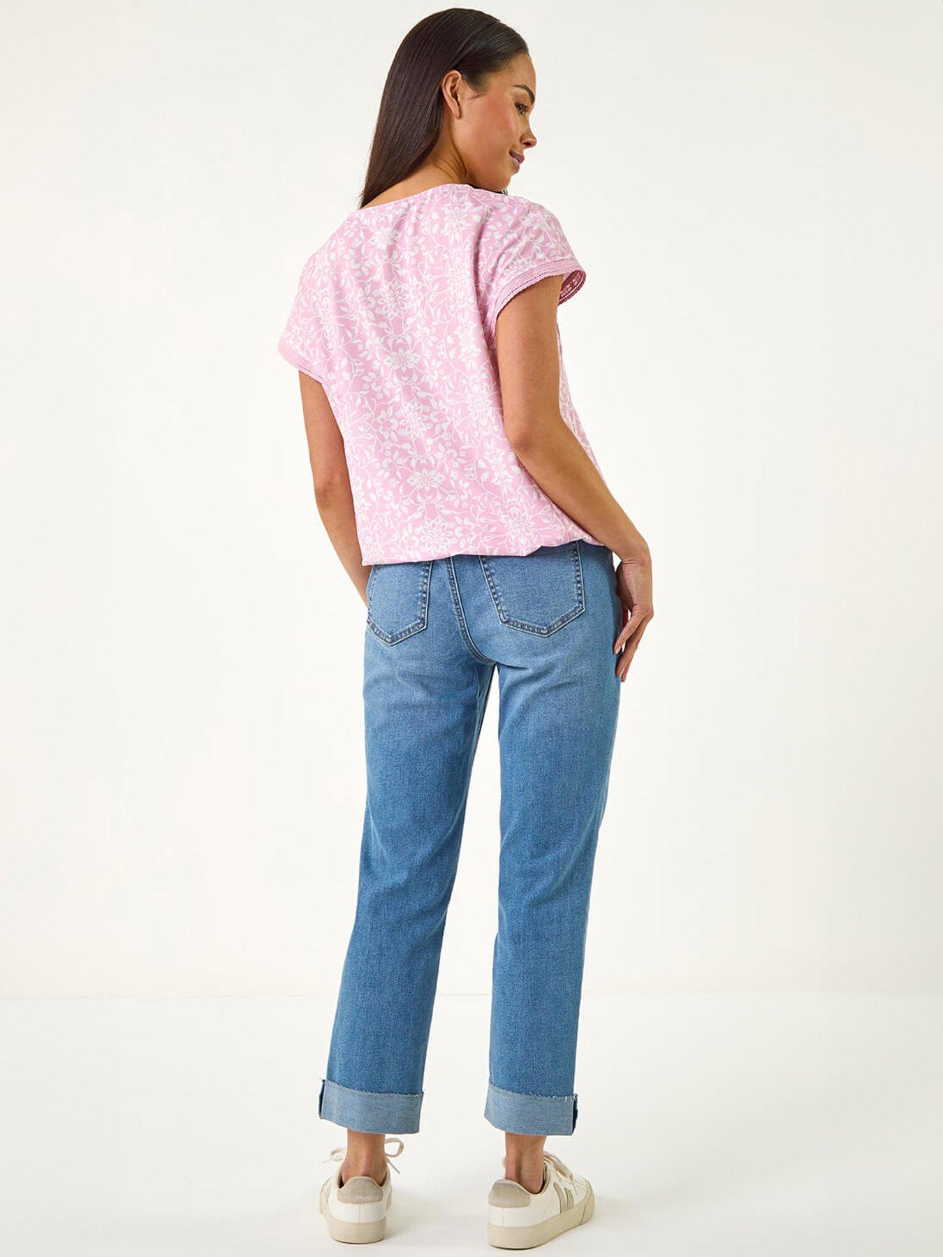 roman-petite-v-neck-stretch-topstillFront