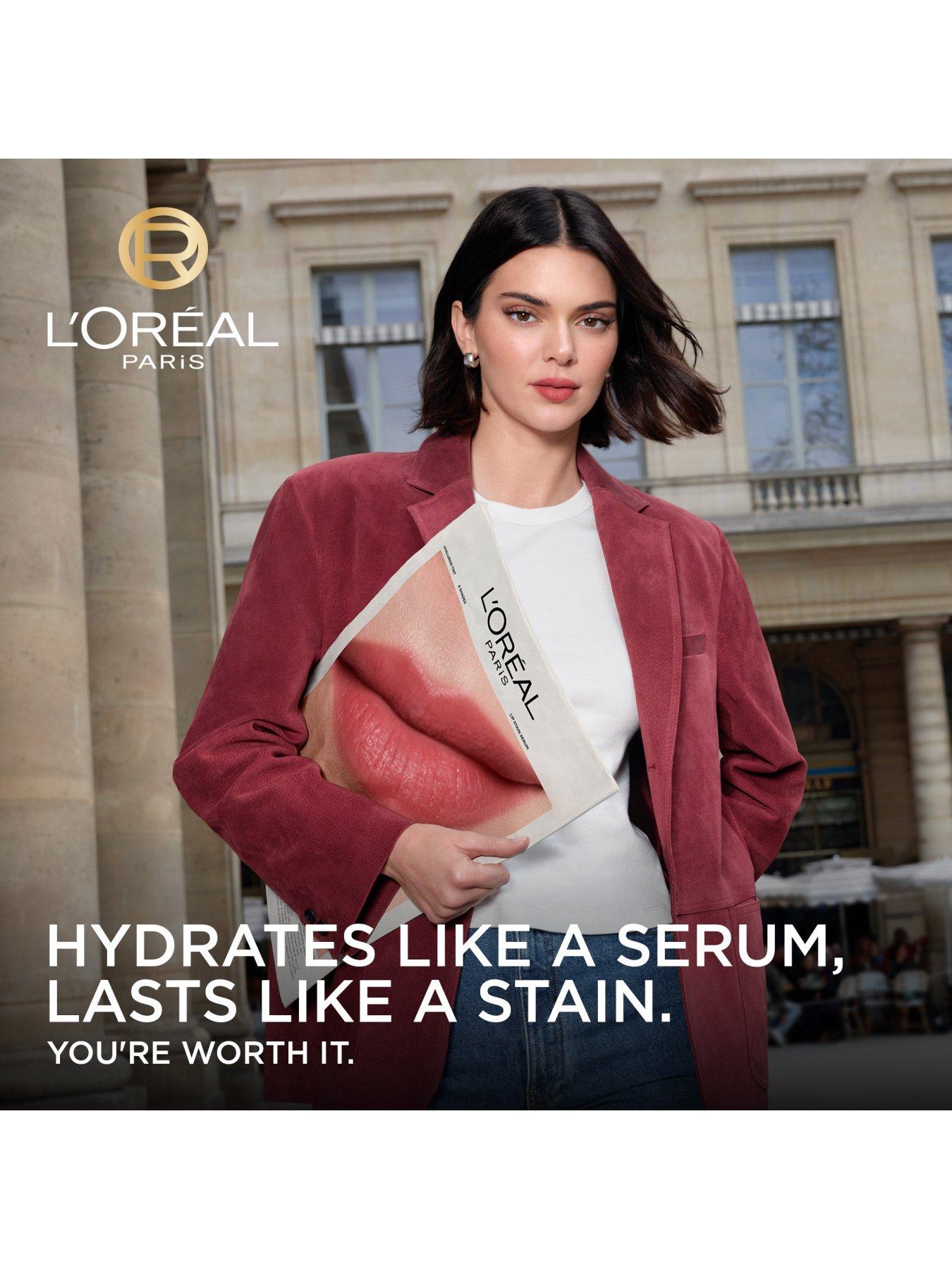 Image 2 of 7 of L'Oreal Paris L'Oreal Paris Hyaluron Tint Lip Stain Serum, Hydrating Lip Stain - 485 Nude Espresso